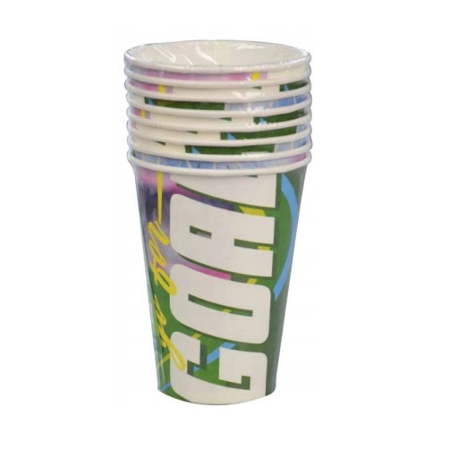 Futbalové papierové poháre 200 ml - 8 kusov