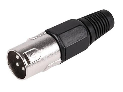 BLACK XLR 3kolíkový 3p konektor mikrofónu pre kábel (1984)