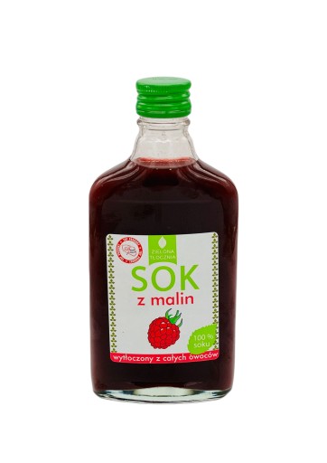Malinová šťava, prírodná malinová šťava 100% - 200 ml