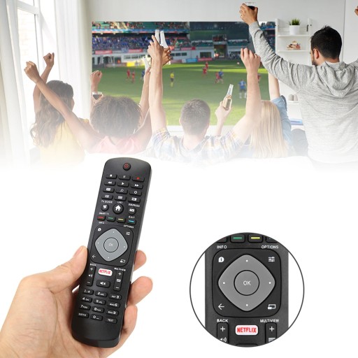 DIAĽKOVÉ OVLÁDANIE TV PHILIPS VŠETKY MODELY SMART LED 3D 4K HD NETFLIX UNIVERSAL