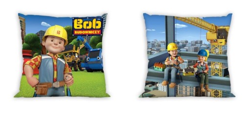 OBLIECKA NA VANKÚŠ 40X40 jasiek BOB BUDOWNICY bavlna 24h!