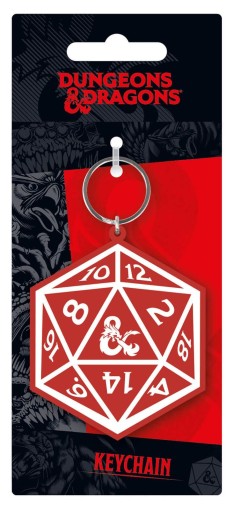 Kľúčenka Dungeons and Dragons s kockami Gumová kľúčenka pre otca
