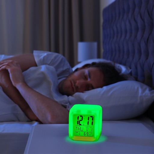 BUDÍK HODINKY TEPLOMER OSVETLENIE CHAMELEON LED