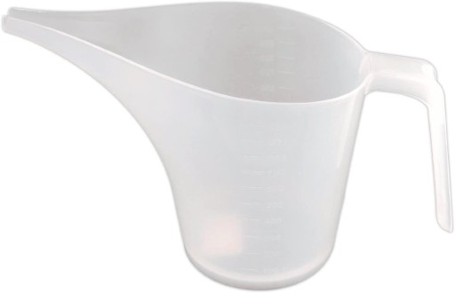 Plastový pohár, džbán s uškom, odmerka, 1000 ml
