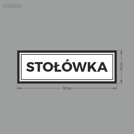 Nálepka - Jedáleň 10x30