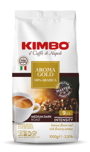 KIMBO AROMA ZLATÁ ZRNKOVÁ KÁVA 250g