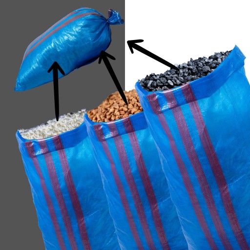 30kg vrecia na UHLIE, EKOG HRACH, CEREÁLIE, Husto tkané