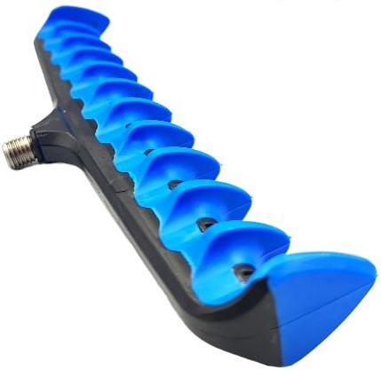 Hrebeňová podpera pre method feeder krmítko, 11 zásuviek, pogumovaný multi stojan