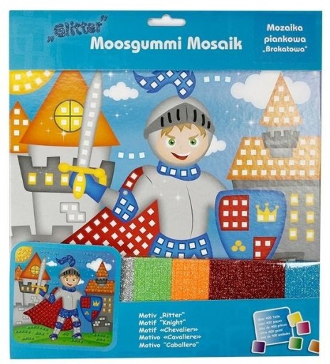 Knight trblietavá penová mozaika