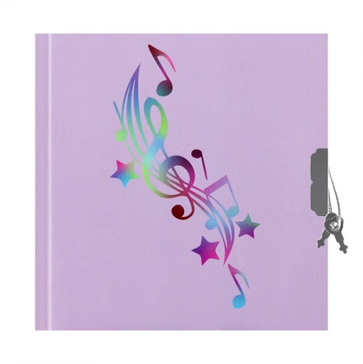 ZAMKNUTÝ DENNÍK NOTEBOOK HUDOBNÁ POZNÁMKA