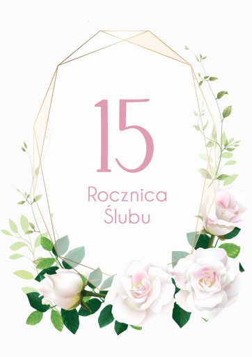 POZVÁNKA NA SVADOBNÉ VÝROČIE - Biele ruže