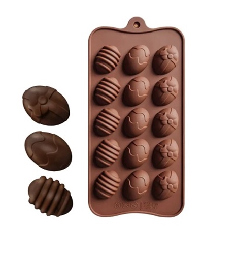 SILIKÓNOVÝ MOL NA COOKIES ČOKOLÁDOVÉ PRALINE VAJCIA VAJCIA VEĽKONOČNÁ VEĽKONOČNÁ MIX