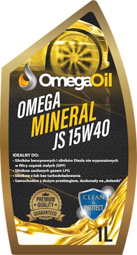 MOTOROVÝ OLEJ OMEGA 15W40 1L MINERÁLNY JS