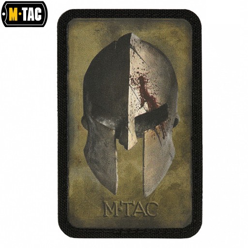 Nášivka na prilbu SPARTAN suchý zips M-Tac zelená/čierna