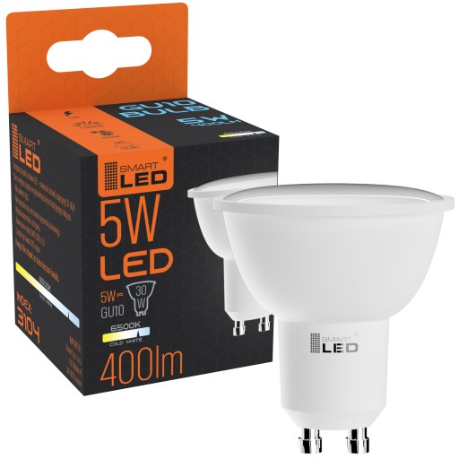 GU10 LED žiarovka 2835 SMD 5W RA80 Cool White