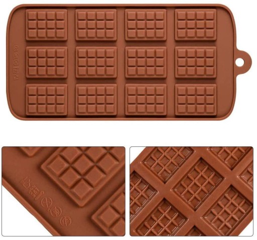 VIANOČNÁ SILIKÓNOVÁ FORMA NA ČOKOLÁDU, MINI ČOKOLÁDOVÁ TORTA, VOSKOVÉ SVIEČKY