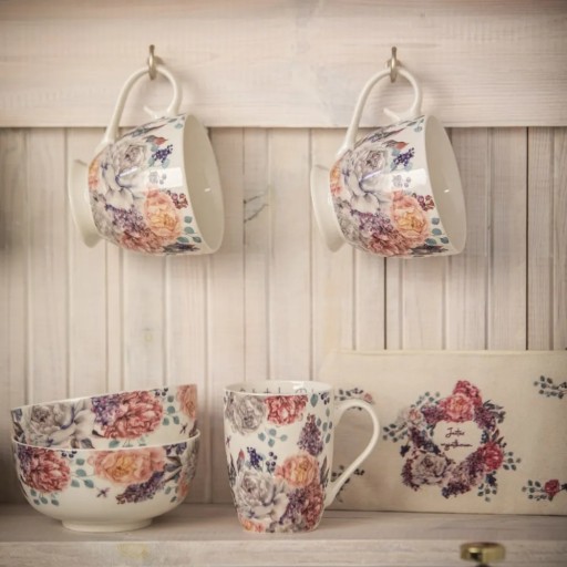 Miska na šalát, misa na polievku, porcelánová misa Altom Design, Lilac Bez, 600ml