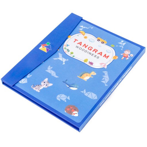 TANGRAMOVÉ MAGNETICKÉ BLOKY DREVENÉ PUZZZLE XL