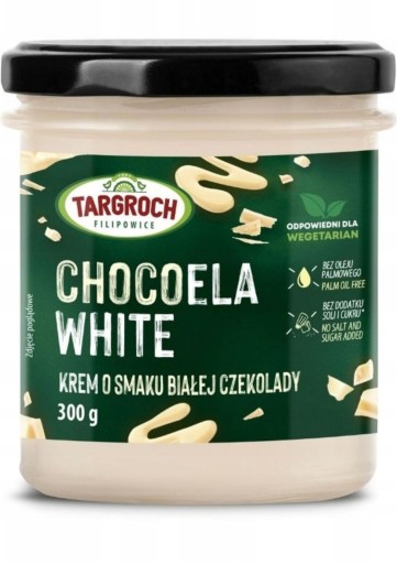 Krém z bielej čokolády bez cukru 300 g Targroch