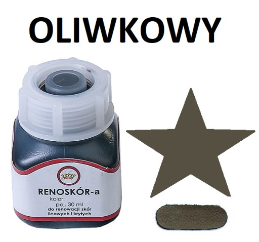 FARBA NA RENOLEŤ KOŽENKA olivovo zelená