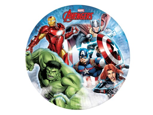 Avengers narodeninové taniere 23 cm 8 ks