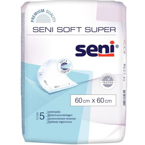 SENI SOFT Hygienické podložky 60x60cm 5 ks.