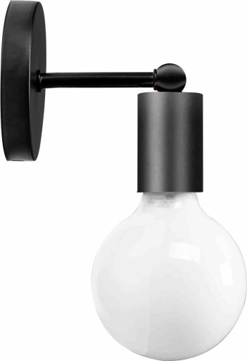 LAMPA NÁSTENNÁ LAMPA NÁSTENNÉ SVIETIDLO KOVOVÉ DEKORATÍVNE LOFT ČIERNA