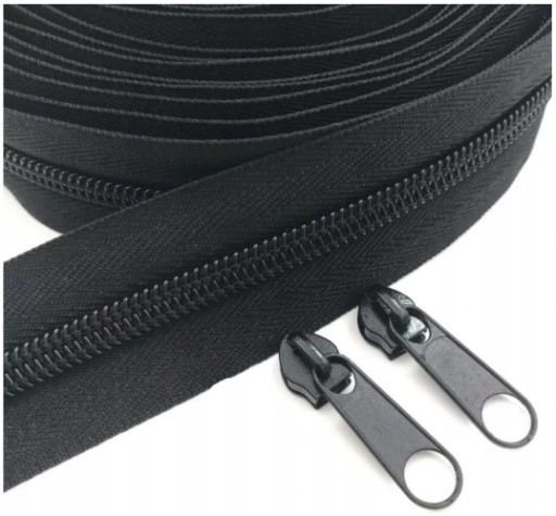 ŠPIRÁLOVÁ Zipsová páska 5MM KRÉMOVÁ - 5MB 10 Zipsov
