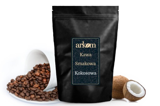 Kokosová zrnková káva ochutená 100g