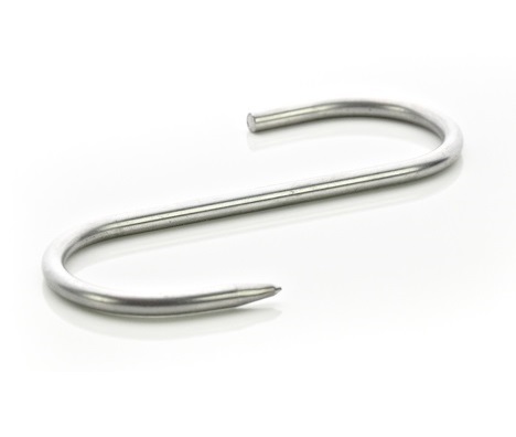 S-hák na údenie údenín, mäsiarskeho mäsa, malý, 100/4mm