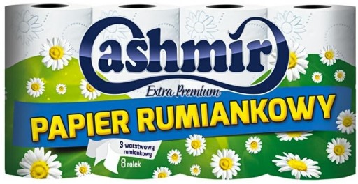 Harmančekový toaletný papier 8 VALCOV Cashmir Premium 3 VRSTVA 18m BIELY x2