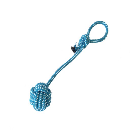 HRAČKA PRE PSA VIAZANIE, POVLÁDANIE, LOPTIČKA, ZÚBKA, 38CM