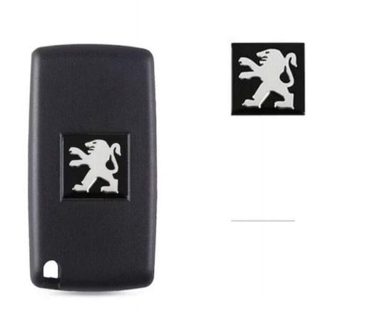Nálepka so znakom Peugeot logo kľúč diaľkové ovládanie 16 mm