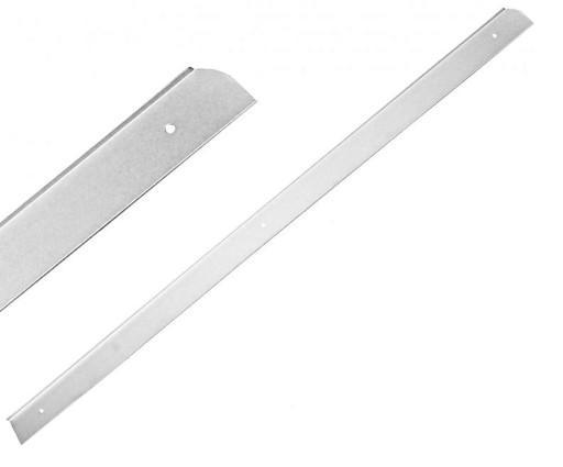 LIŠKA NA DOSKU PRAVÁ 38X600mm STRIEBORNÁ ALU