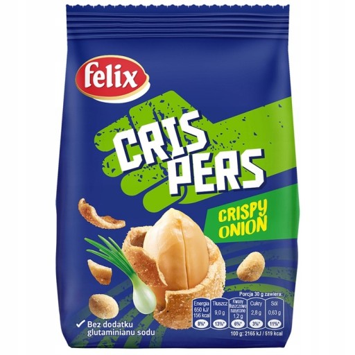 Felix Orzeszki Cris Pers Crispy Cibuľové arašidy v cibuľovej šupke 125g