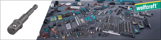 Adaptér pre nástrčné kľúče 13 mm 1/2 Wolfcraft
