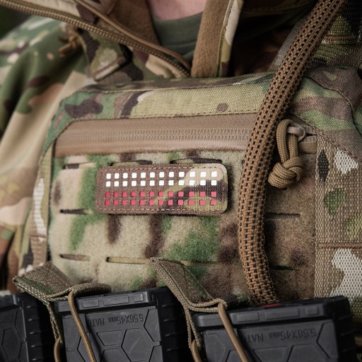 VELCRO NÁŠIVKA POLISH FLAG MINI Štvorcový laserový rez 25x80 M-TAC MULTICAM