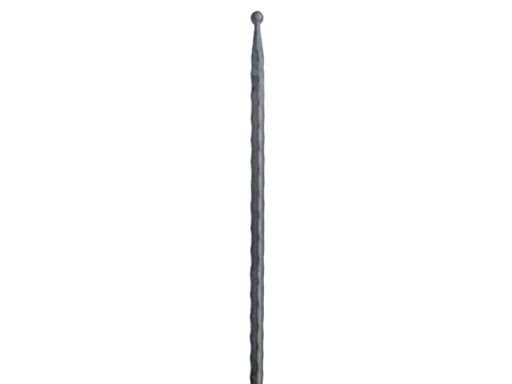 KOVANÝ OCEĽOVÝ BALUSTER S GUĽOU H500 B15 P35-12x12MM
