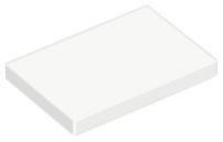 LEGO TILE 26603 2x3 biela NOVINKA (1g)