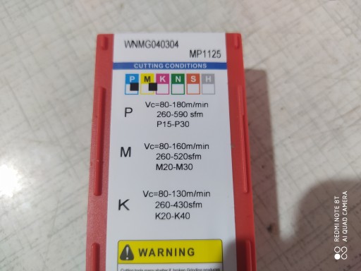 WNMG 040304 MP1125 vymeniteľné doštičky pre nehrdzavejúcu oceľ