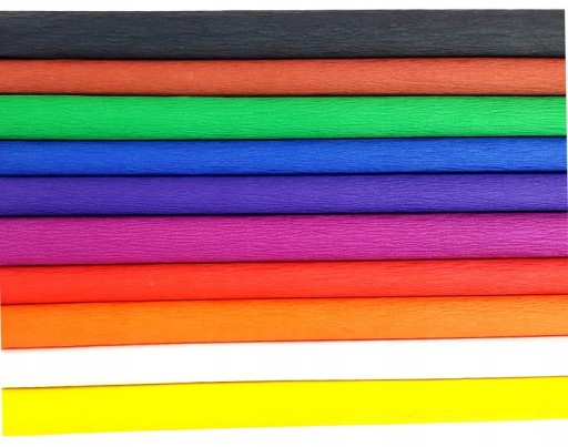 Krimpovaný hodvábny papier MINI (25x200 cm) - INTERDRUK - MIX mini - 10 farieb