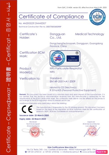 Ochranná maska KN95 FFP2, certifikovaná CE