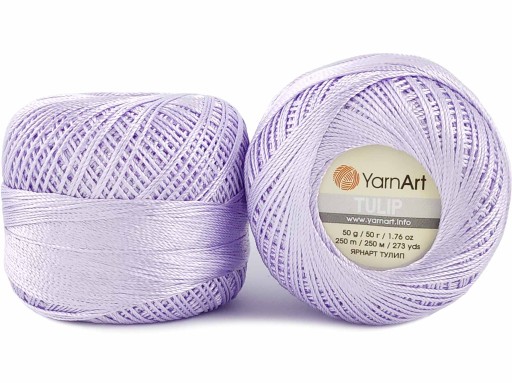YarnArt Tulip šnúra 50 g 250 m farba 413 lila