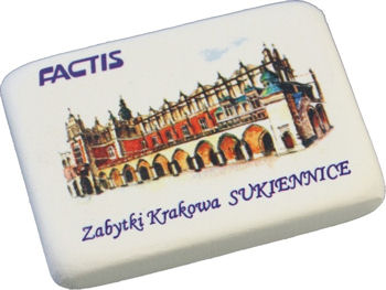 FACTIS Školská guma s potlačou MONUMENTS of Krakow KR-18