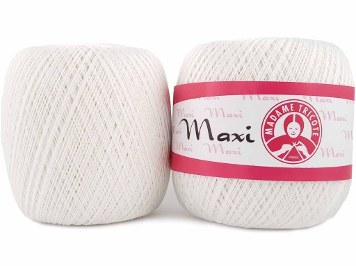 Madame Tricote Paris Maxi 1000 šnúra, biela