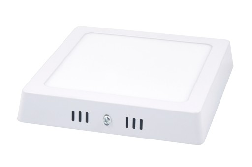 LED štvorcový stropný panel, povrchová montáž, 12W CCD