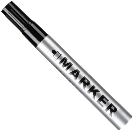 PERMANENT Marker čierna konštrukcia VODEODOLNÉ okrúhle pero HRUBÉ 1 ks