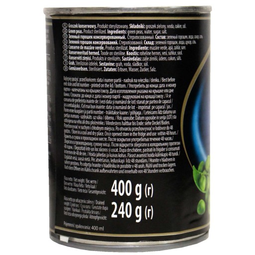 ZELENÝ HRACH HELCOM hrášok konzervovaný 400g