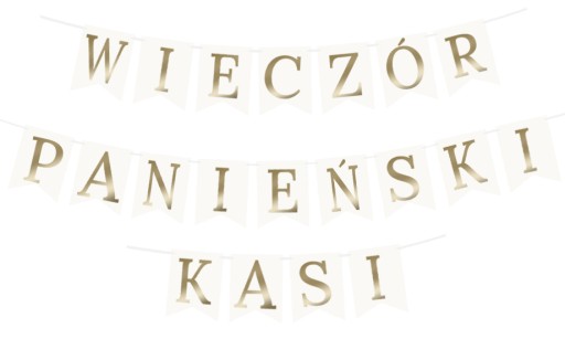 VLAJKA na Banner Garland Zlaté PÍSMENO J 15x21cm