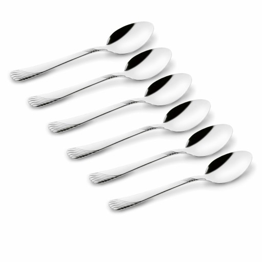TADAR ERIE SET 6 X KÁVOVÁ LYŽIČKA PRE 6 OSÔB, LESKLÁ NEREZ